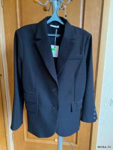 Новый черный оверсайз-пиджак My Star с этикеткой